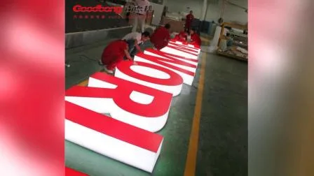 Muestras inoxidables 3D de las letras del canal publicitario del tamaño enorme fuerte al aire libre